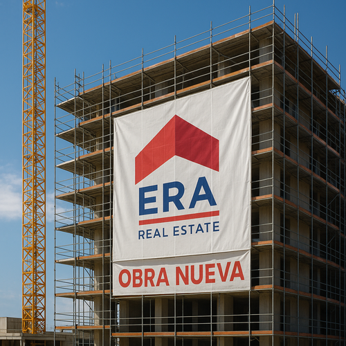 Edificio de obra nueva en construcción